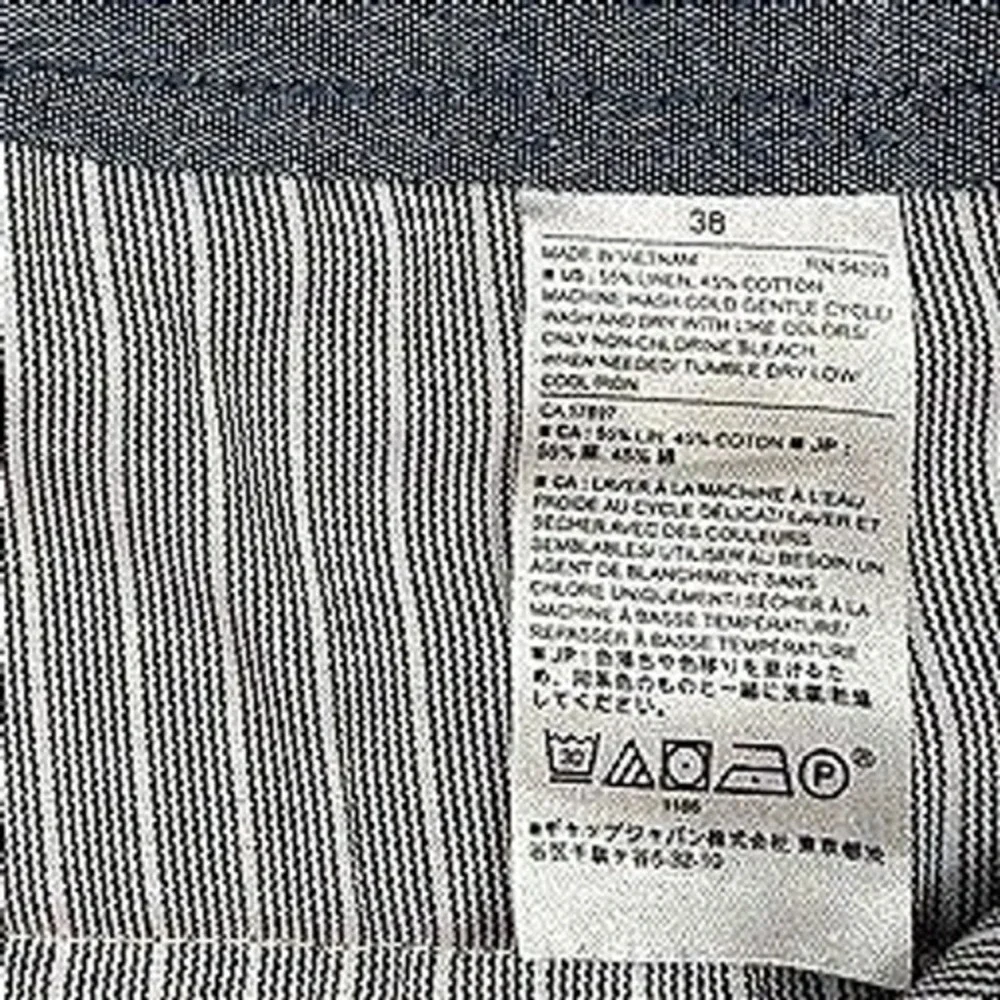 Banana Republic Aiden Shorts Mens 38 Grey Linen Cotton Blend Flat Front 9 Inseam